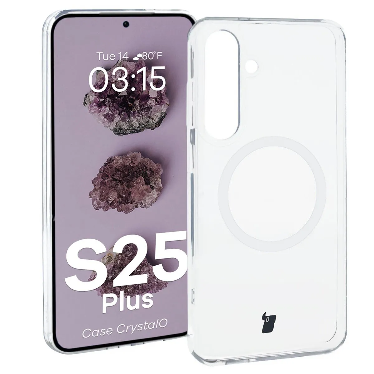 Przezroczyste etui Bizon Case CrystalO do Samsung Galaxy S25 Plus